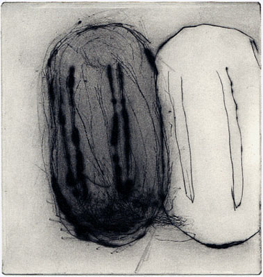 Helena Bergenrud  bergenrud.com  KANINSYSKON, 10,5 X 10 CM torrnålsgravyr, drypoint, kaltnadel radierung